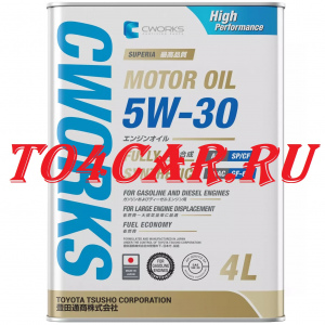 4L 5W30 CWORKS SUPERIA MOTOR OIL SP/CF МОТОРНОЕ МАСЛО A13SR1004
